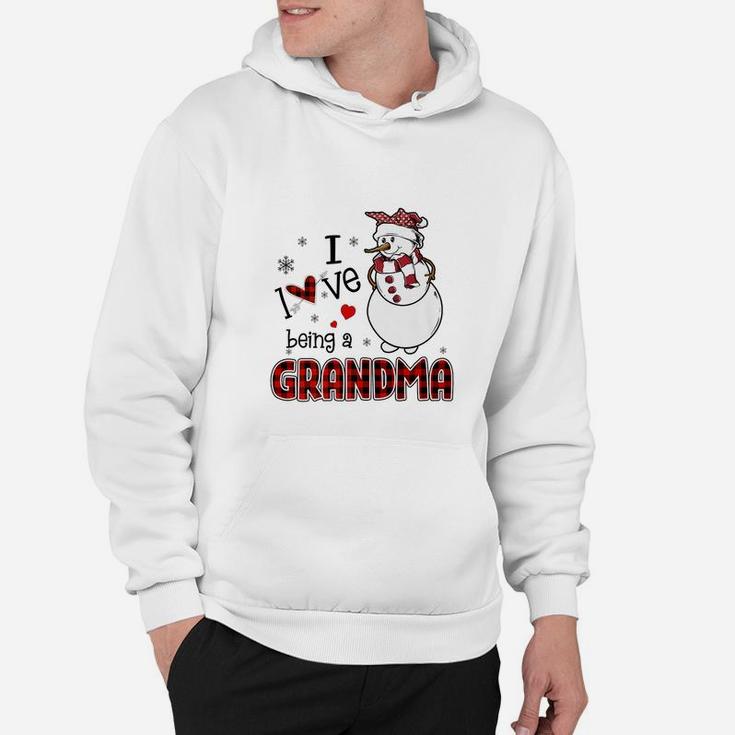 I Love Being A Grandma Snowman - Christmas Gift Hoodie