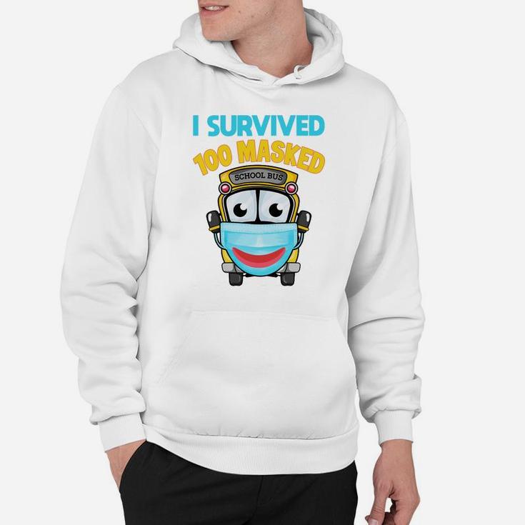 I Survived 100 Masked School Days Funny 100 Days Of School Sweatshirt Hoodie