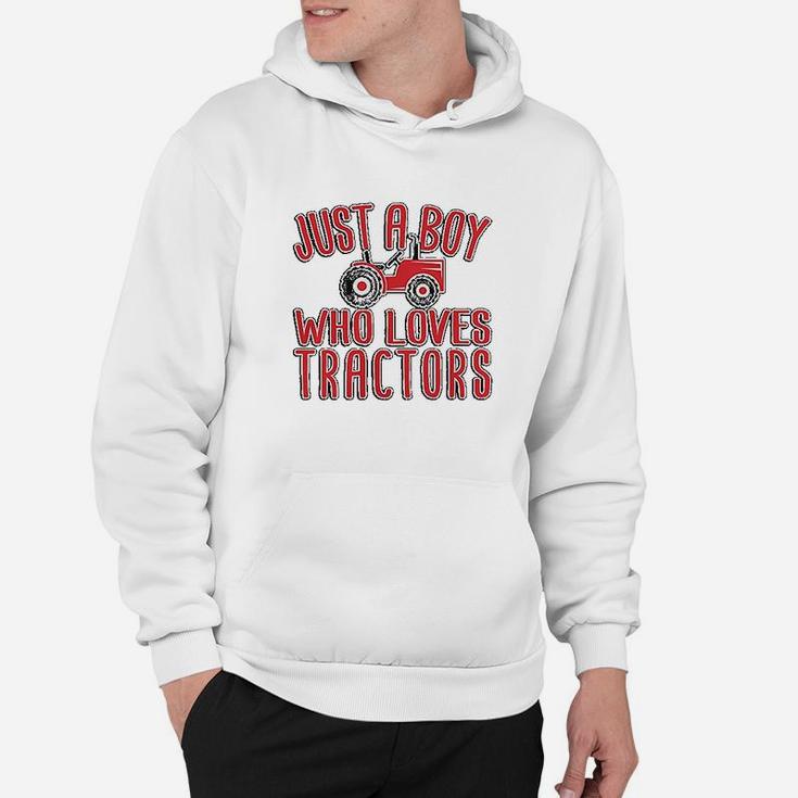 Just A Boy Who Loves Tractors Hoodie