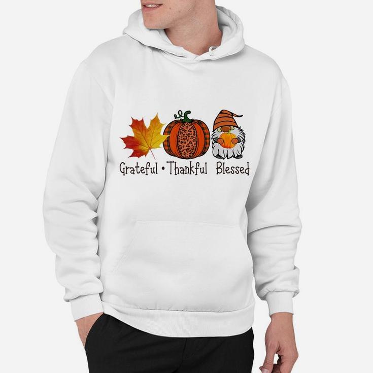 Ki Fall Leaves Pumpkin Gnome Thanksgiving Autumn Costume Hoodie