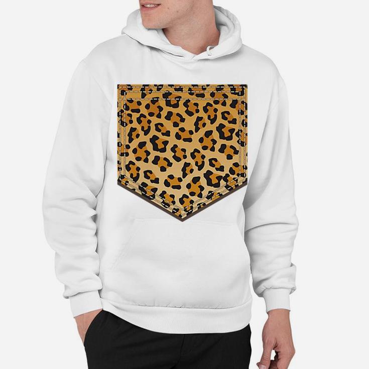 Leopard Print Pocket Shirt | Cool Animal Lover Cheetah Gift Hoodie