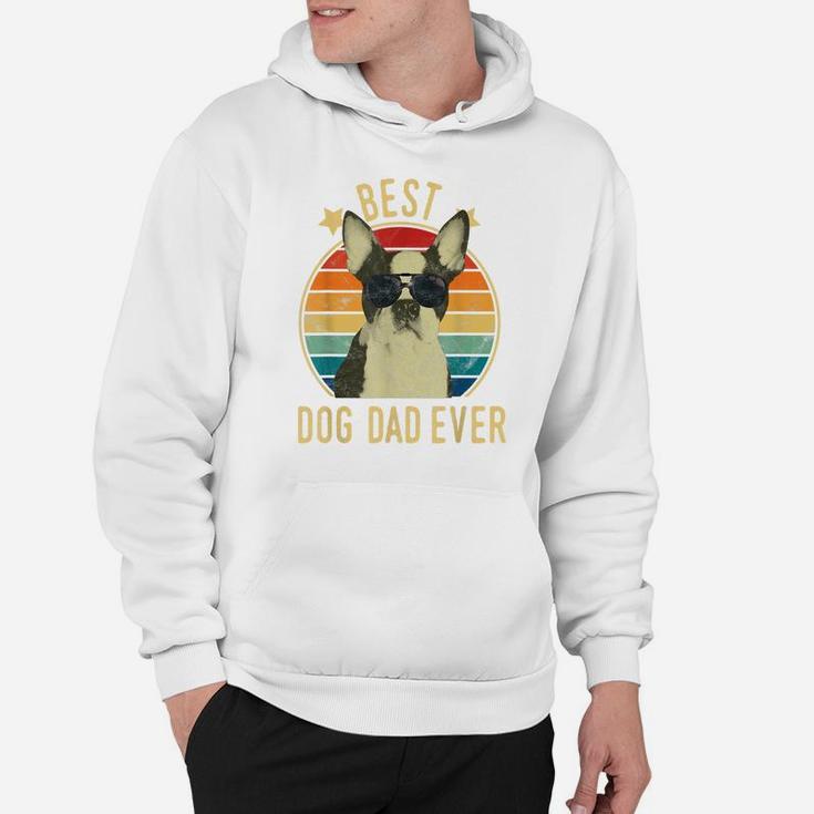 Mens Best Dog Dad Ever Boston Terrier Father's Day Gift Hoodie