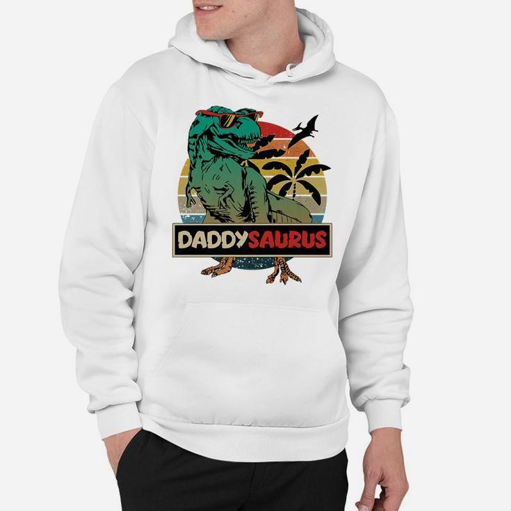 Mens Matching Family Daddysaurus T-Rex Father's Day - Dad Hoodie