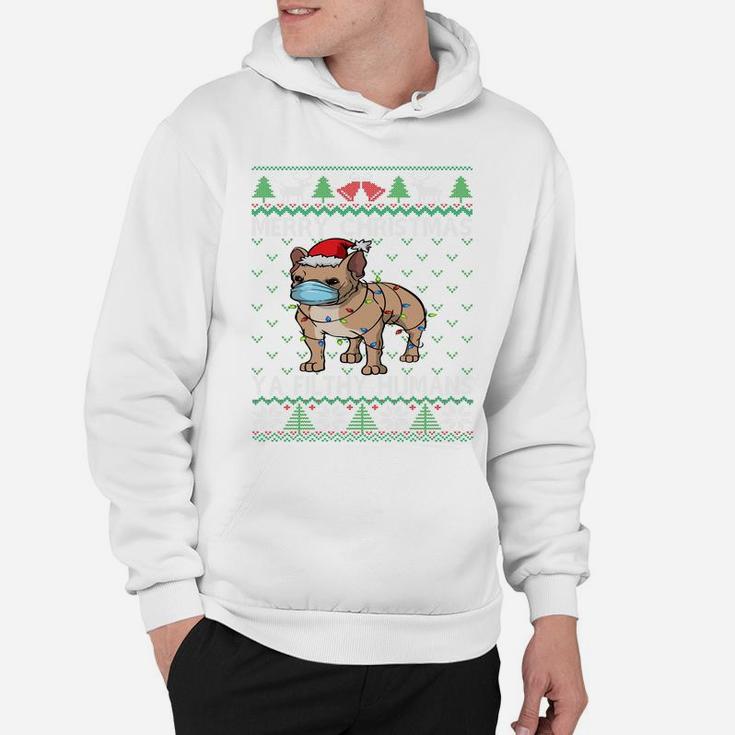 Merry Christmas Frenchie Dog Ugly Christmas French Bulldog Sweatshirt Hoodie