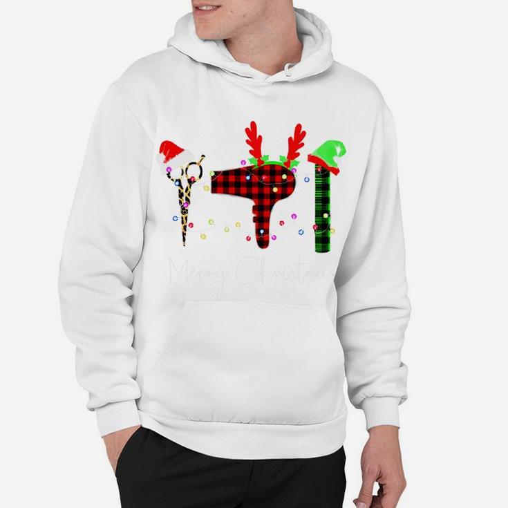 Merry Christmas Hairstylist Funny Tool Hairdresser Barber Hoodie