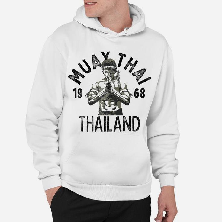 Muay Thai Thailand Vintage Tiger Fighter Training Gift Hoodie