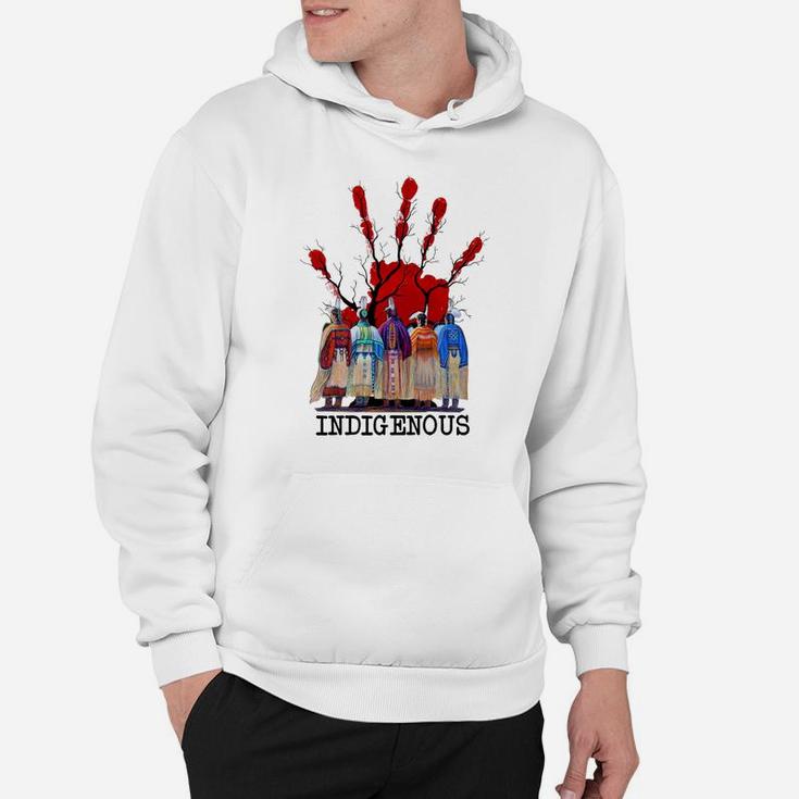 Native American Indigenous Red Hand Women Gifts Sweatshirt Hoodie
