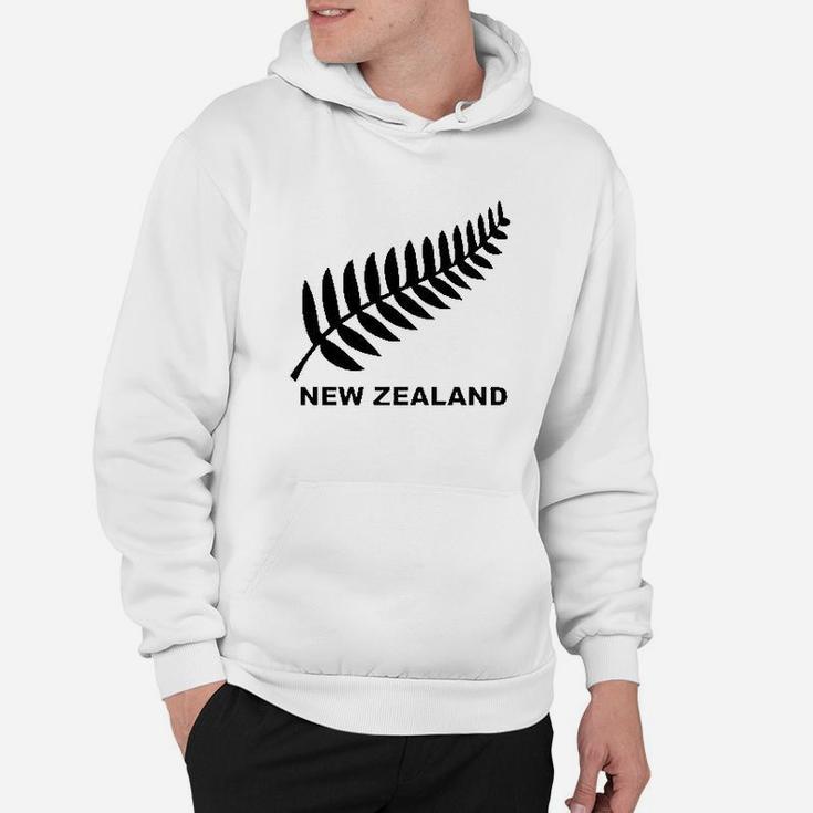 New Zealand Retro Soccer Rugby Kiwi Fern Crest Hoodie