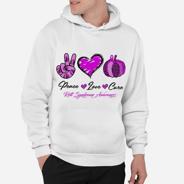 Ph Pumpkin Ribbon Rett Syndrome Awareness Month Costume Sweatshirt Hoodie