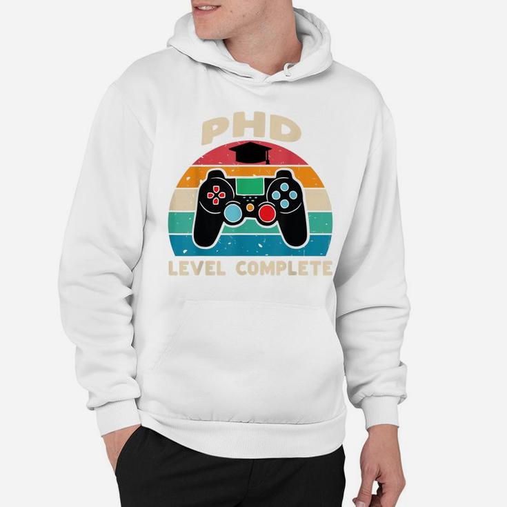 Phd Level Complete Doctorate Graduation Gift For Him Gamer Hoodie