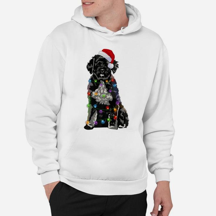 Portuguese Water Dog Christmas Lights Xmas Dog Lover Hoodie