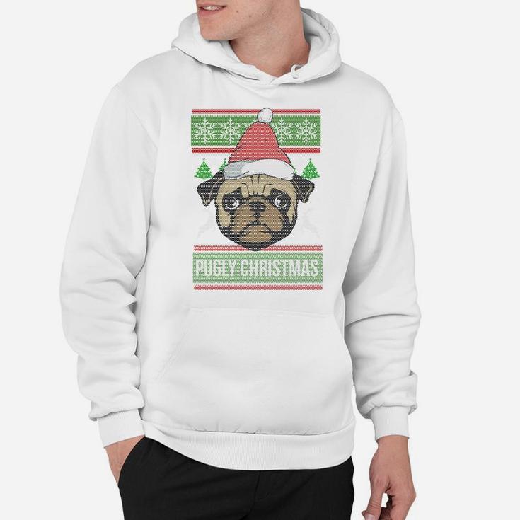 Pugly Christmas Ugly Sweater Sweatshirt Pug Dog Xmas Gift Hoodie
