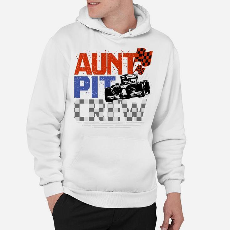 Race Car Themed Birthday Party Gift Aunt Pit Crew Costume Hoodie