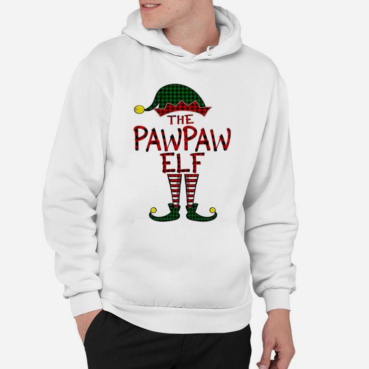 Red Plaid Pawpaw Elf Matching Family Christmas Pajama Daddy Sweatshirt Hoodie