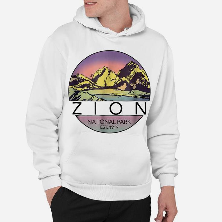 Retro Vintage Zion Shirt National Parks Tee Shirt Hoodie
