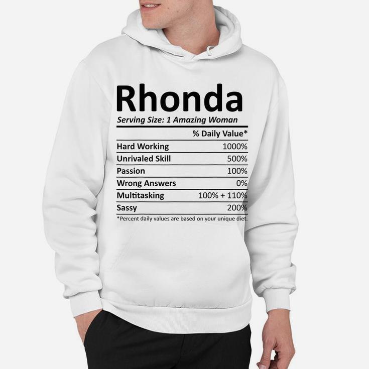 Rhonda Nutrition Personalized Name Funny Christmas Gift Idea Hoodie