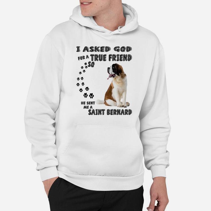 Saint Bernard Mom Dad Quote Costume, Cute Alpine Spaniel Dog Sweatshirt Hoodie