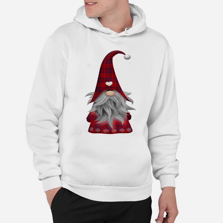 Santa Claus Garden Gnome Merry Christmas PlaidShirt Hoodie