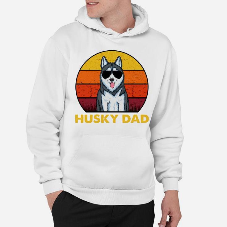 Siberian Husky Dog Dad Sunset Vintage Siberian Husky Dad Sweatshirt Hoodie