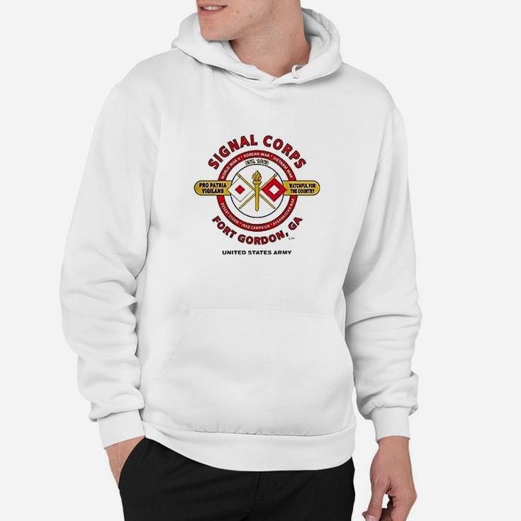 Signal Corps Us Army Fort Gordon Ga Watchful For The Country Campaign Hoodie