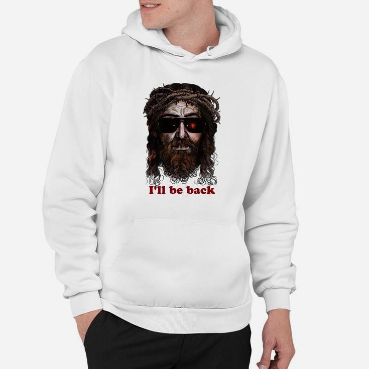 Skynet Jesus In Sunglasses I'll Be Back Tee Shirt Skynet Jesus In Sunglasses I'll Be Back Tee Shirt