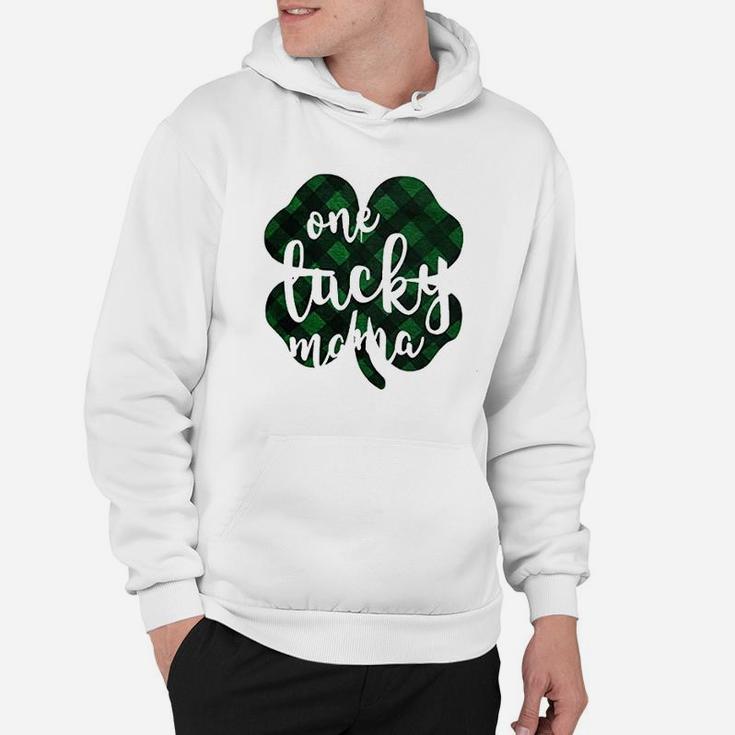 St Patricks Day Women One Lucky Mama  Clover Hoodie