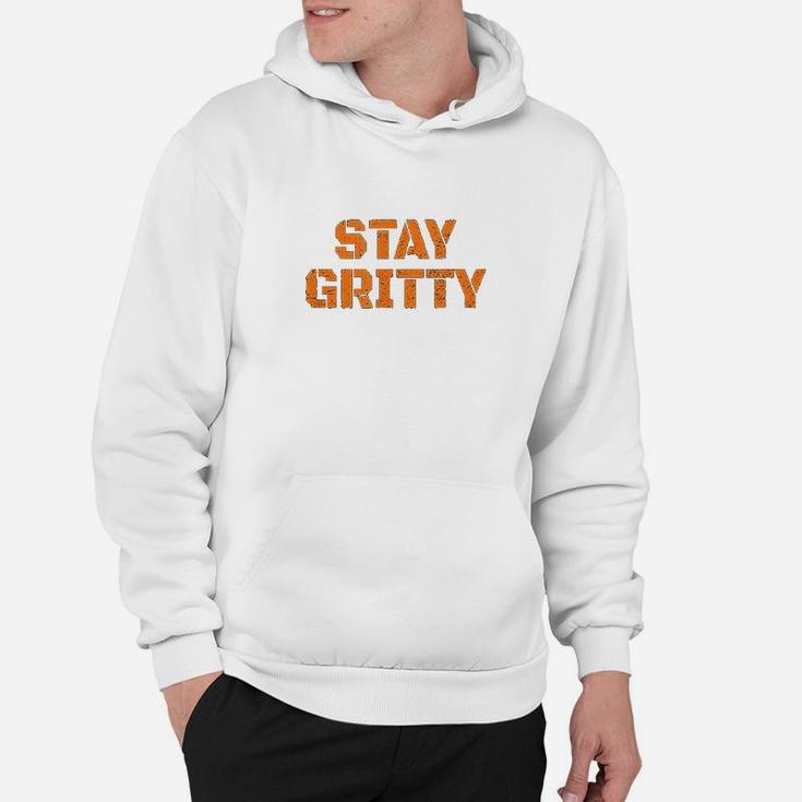 Stay Gritty Funny Ice Hockey Philly Gift Vintage Hoodie