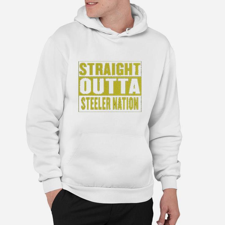 Straight Outta Steeler Nation Football Cropped Hoodie