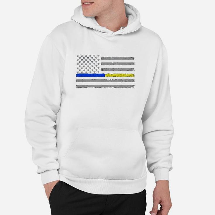 Thin Blue Gold Line 911 Police Hoodie