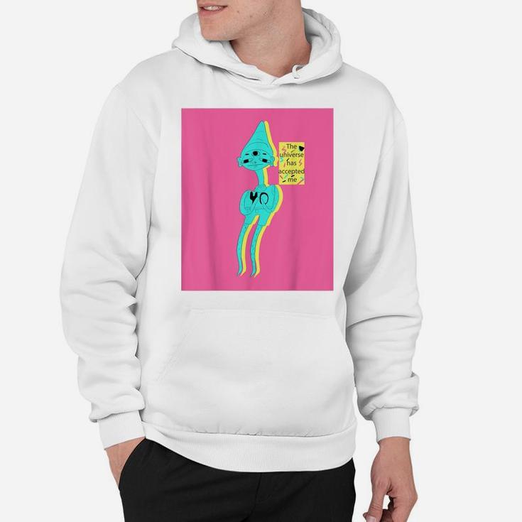 "Universe Has Accepted Me" Quirky Gnome Original Hoodie