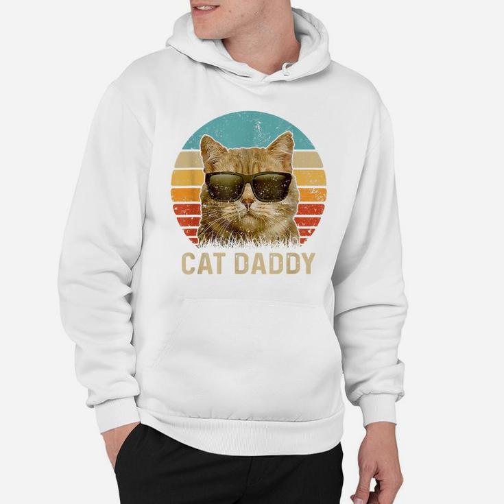Vintage Cat Daddy Shirt Funny Cat Lover Gift Cat Dad Fathers Hoodie