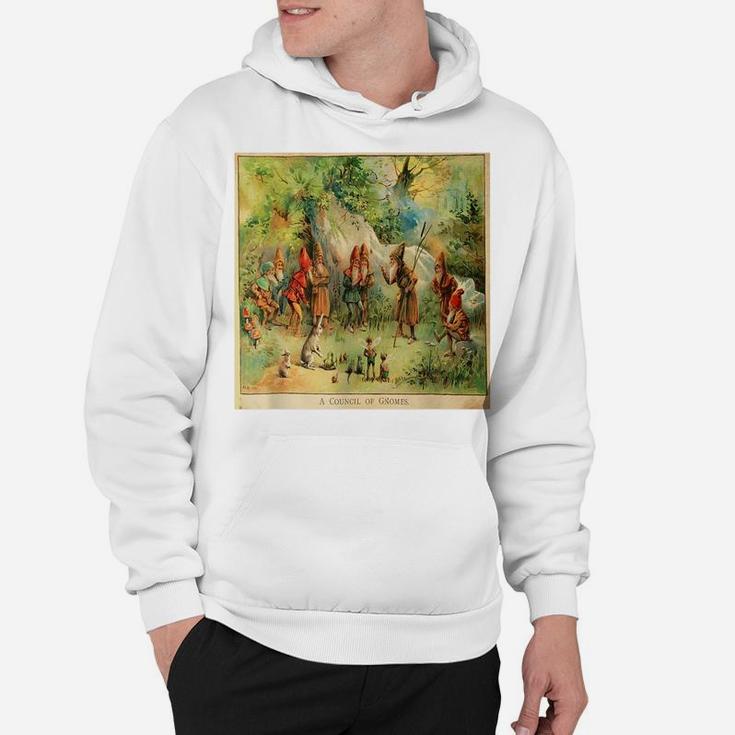 Vintage Council Of Gnomes Funny  Tee Hoodie