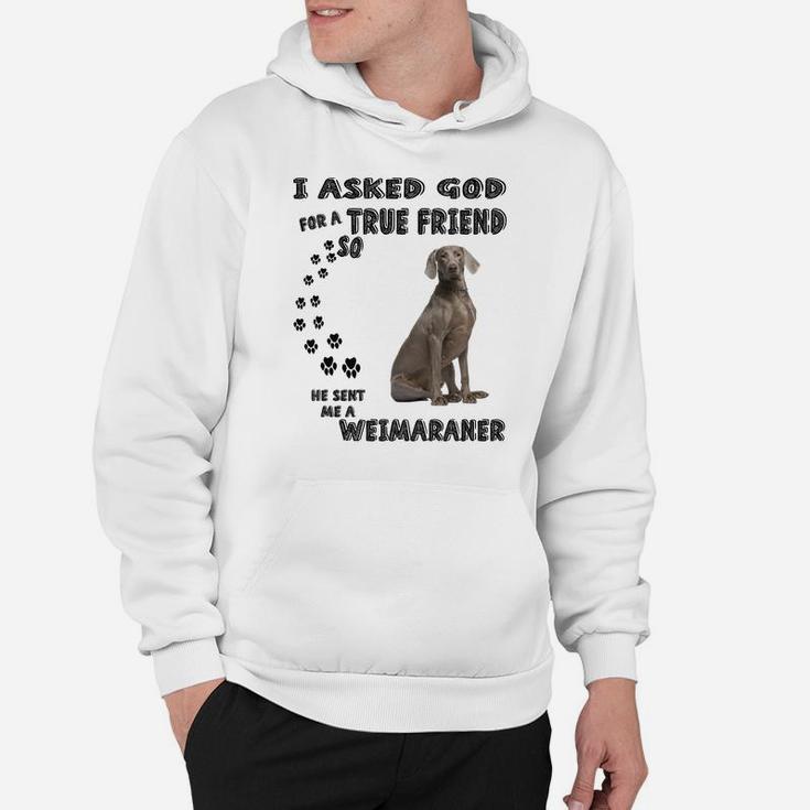 Weimaraner Quote Mom Weim Dad Costume, Cute Grey Hunting Dog Sweatshirt Hoodie