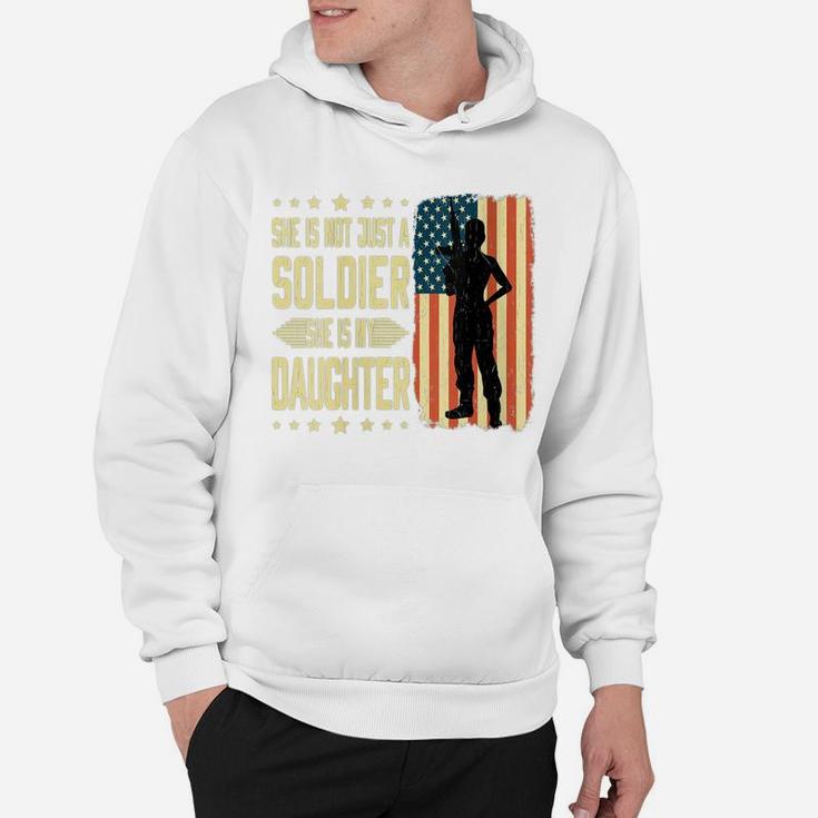 Womens My Daughter Is A Soldier Hero - Proud Army Mom Dad Military Hoodie