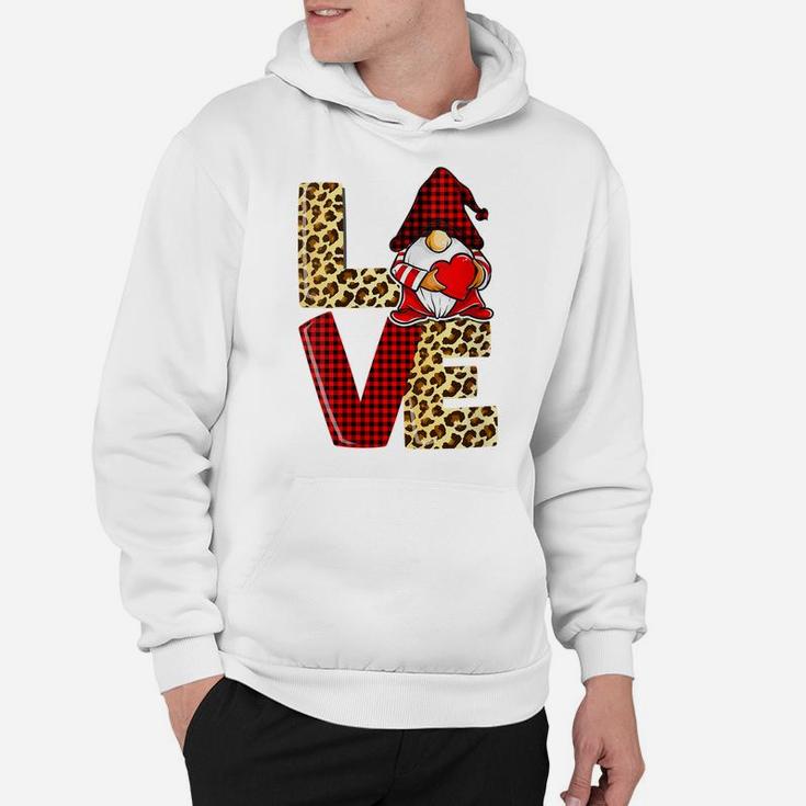 Womens Valentines Day Gnome Love Funny Boys Girls Kids Hoodie