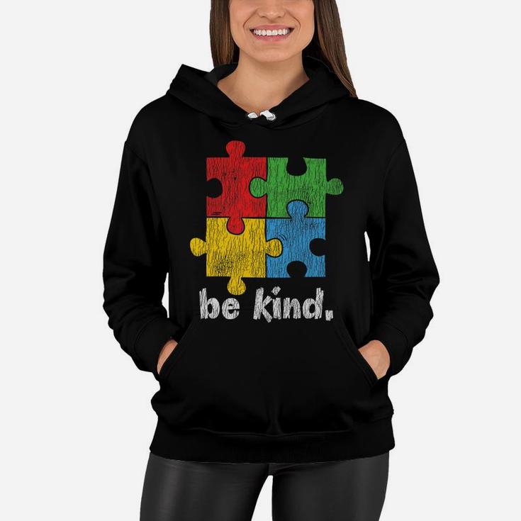 Autism Awareness - Be Kind Autistic Kids Awareness Kindness Women Hoodie