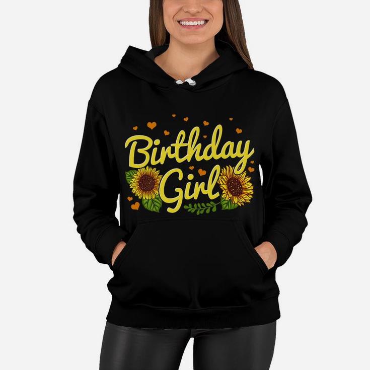 Birthday Girl Sunflower Birthday Party Family Matching Women Hoodie