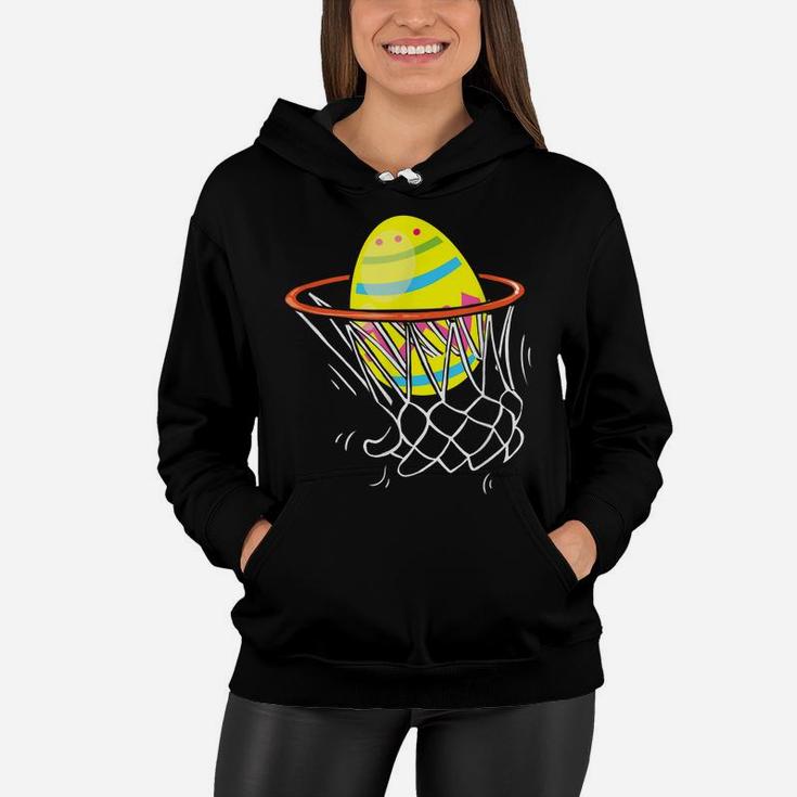 Funny Easter Basketball Egg Hunting Kids Boys Teens Women Hoodie