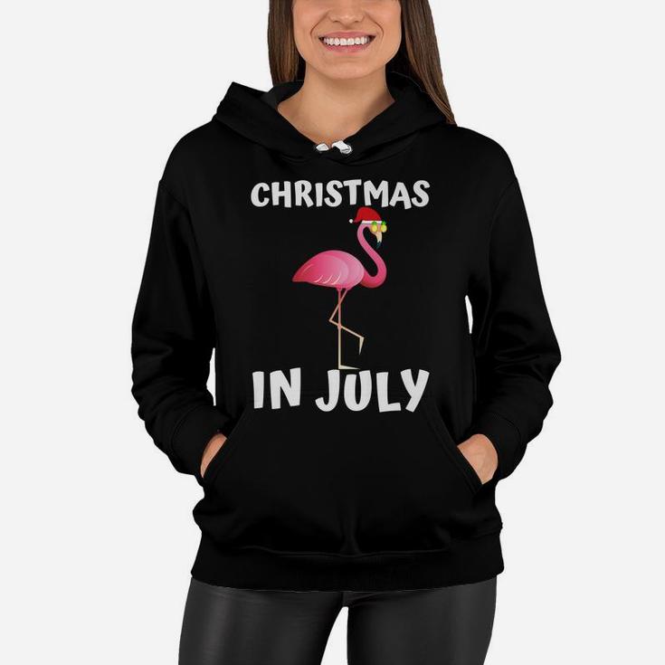 Funny Flamingo Christmas In July Shirt For Women Men Kids Women Hoodie