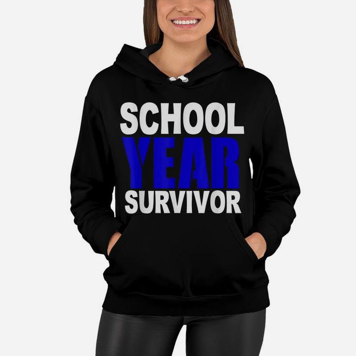 Funny School Year Survivor Shirt Teacher Kids Graduation Women Hoodie