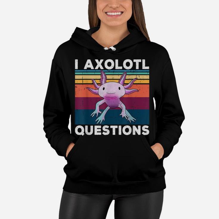 I Axolotl Questions Retro 90S Funny Axolotl Kids Boys Girls Women Hoodie