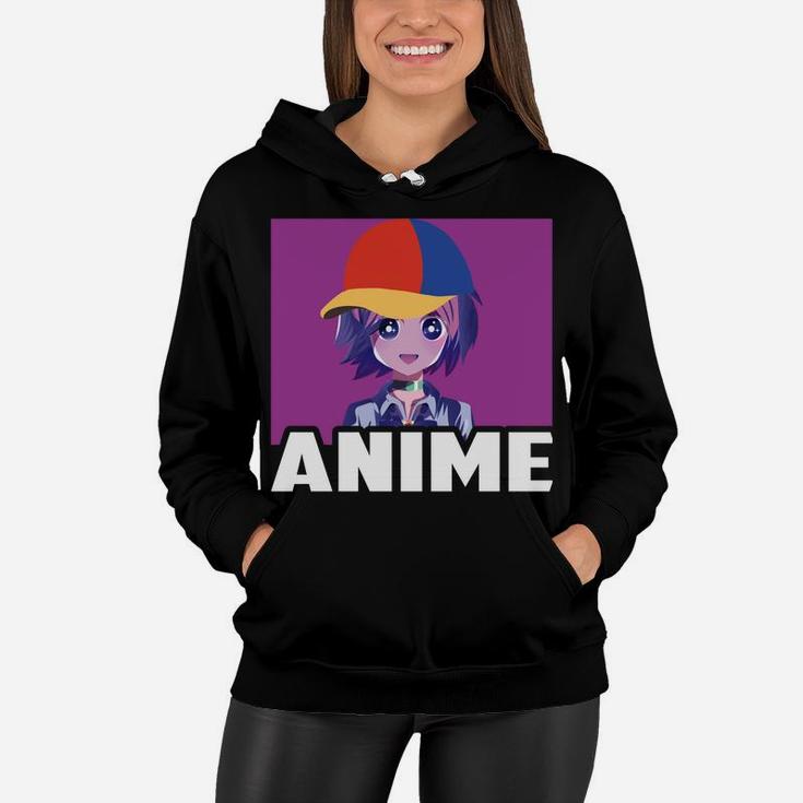 Just A Girl Who Love Anime Funny Gifts For Teen Girls Anime Women Hoodie