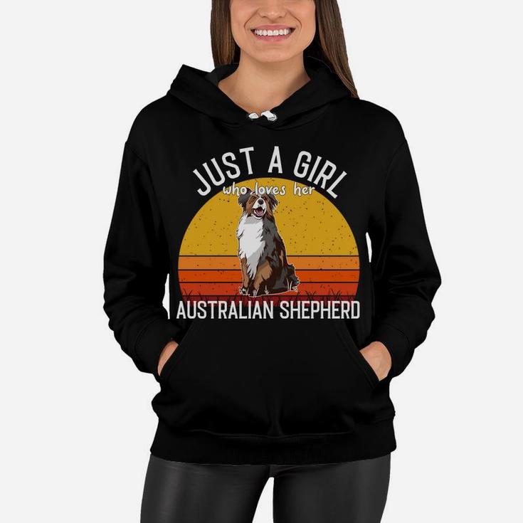 Just A Girl Who Loves Her Australian Shepherd Women Hoodie