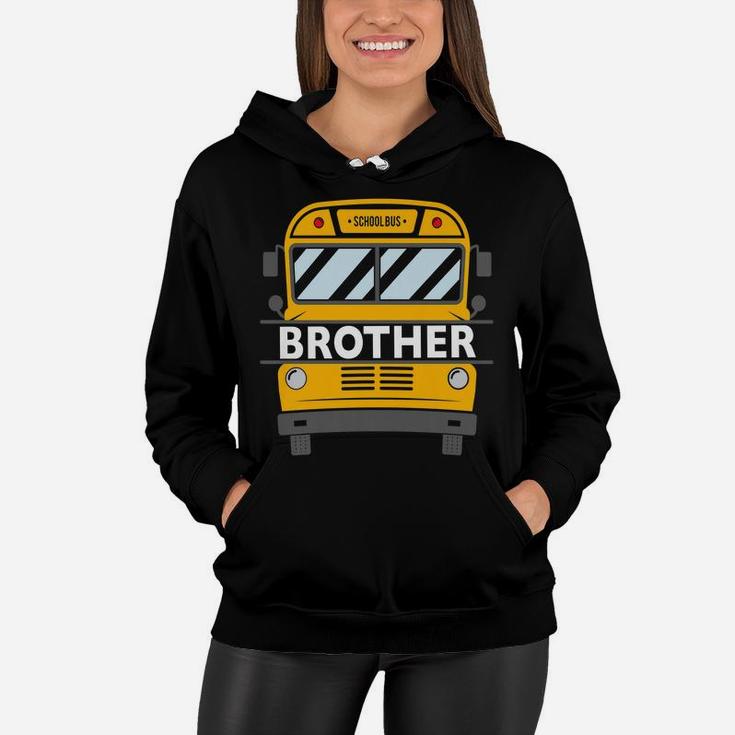 Kids Brother Matching Family Costume School Bus Theme Kids Party Women Hoodie