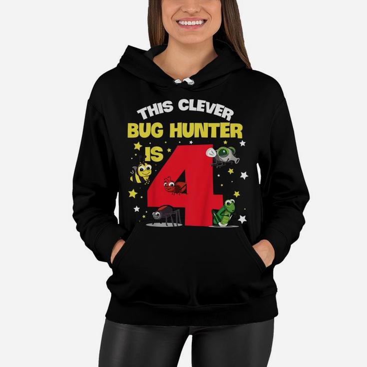 Kids Insect Expert Design For Your 4 Year Old Bug Hunter Daughter Women Hoodie
