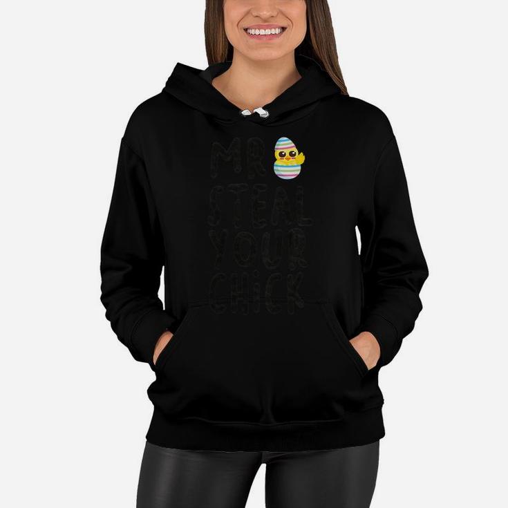 Kids Mr Steal Your Chick Hunting Baby Chicken Hunting Eggs Women Hoodie