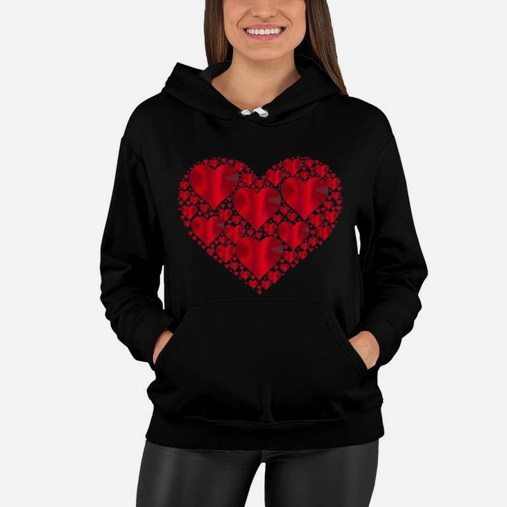 Kids Red Hear For Girls Boys Valentines Day For Kid Women Hoodie