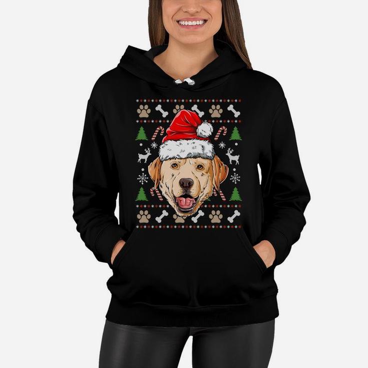 Labrador Ugly Christmas Dog Santa Hat Xmas Boys Kids Girls Sweatshirt Women Hoodie