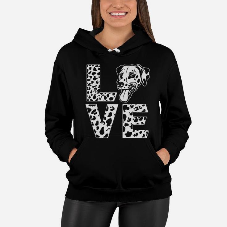 Love Dalmatian For Kids Youth And Adults Women Hoodie