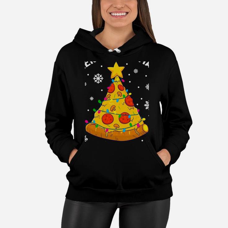Merry Crustmas Pizza Christmas Tree Xmas Gifts Kids Men Sweatshirt Women Hoodie